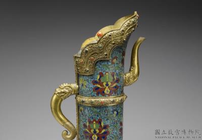 图片[2]-Cloisonne mdong-mo with lotus-scroll motif, produced by imperial workshop, Qing dynasty (1644-1911)-China Archive